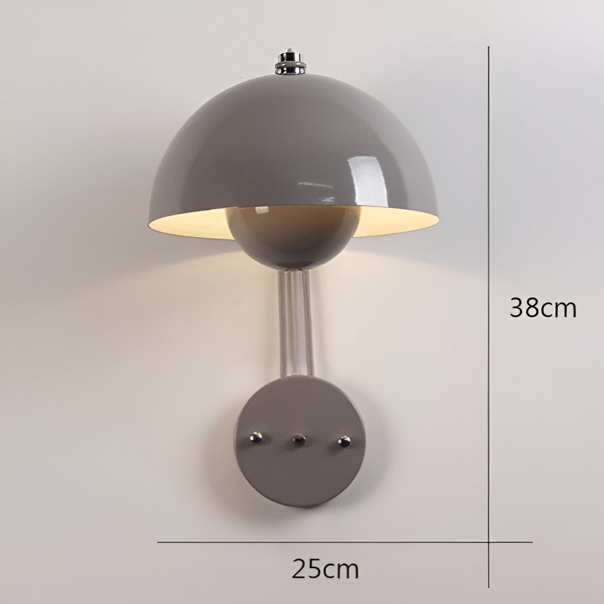 Domicbud væglampe - blomsterknop macaron væglampe - stilfuld rund led-lampe