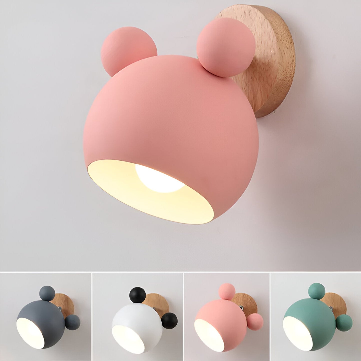 Flashmouse-væglampe - drejelig macaron-væglampe - fortryllende vægbelysning