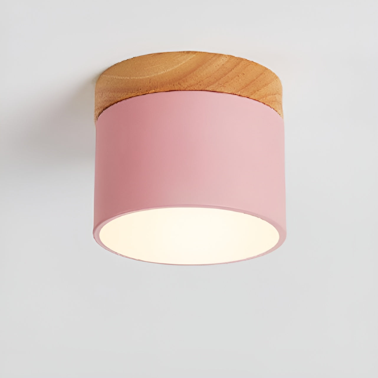 Pastelglow cylinderlampe - vintage loftslampe til indbygning